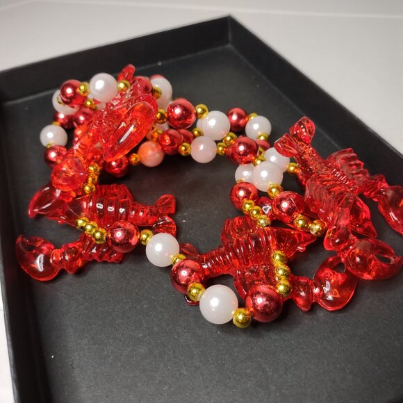 37 Inch Plastic Beaded Lobster Necklace - Picture 11 of 11